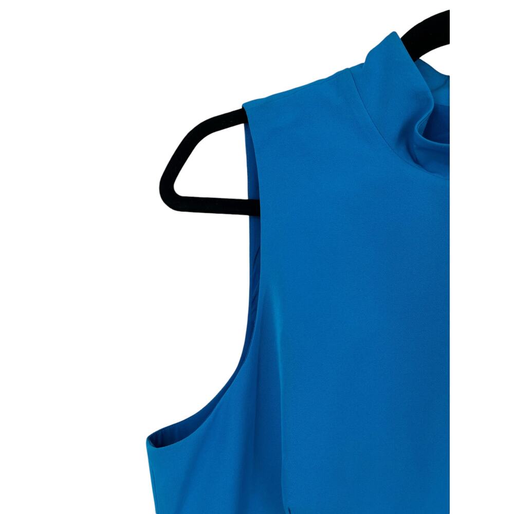 Black Halo dress Naya Draped Sheath blue size 14 - Picture 3 of 6